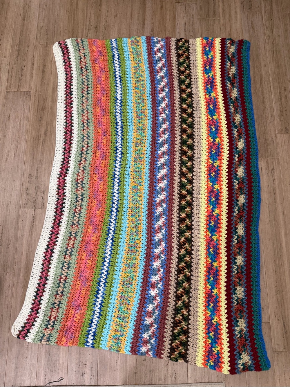 Handmade Multicolor Crochet Blanket